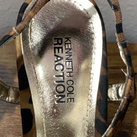 Kenneth Cole Reaction Know Way Leopard Print Heels Size 7.5 - Picture 3 of 8